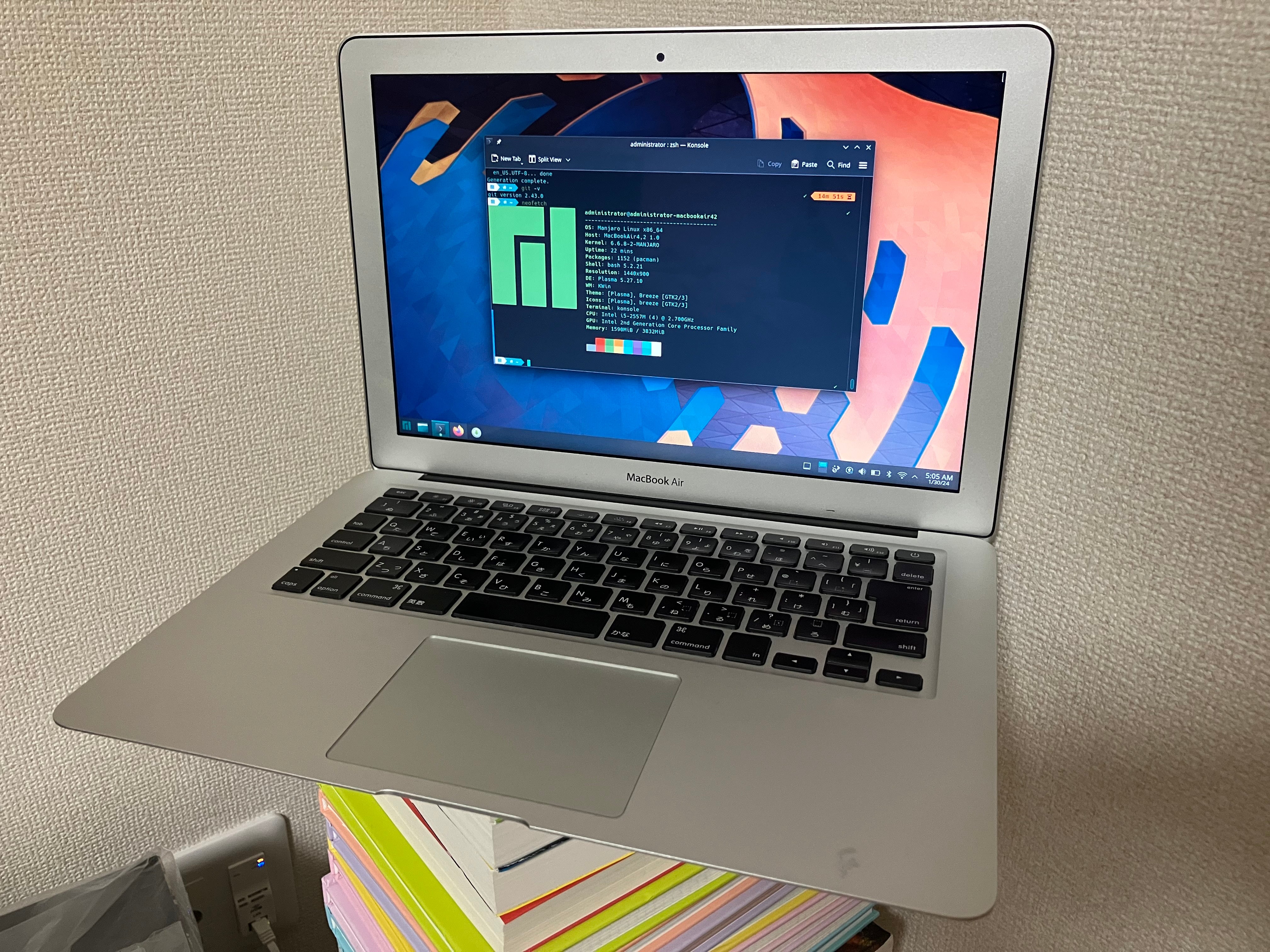 Macbook Air / A1369 / MC965J/A / 13インチ / Manjaro Linux – LINUX PC SHOP